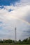Electric pole under Rainbow