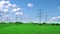 Electric Poles and Sky Industrial Concept