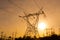 Electric power lines coming out from a substation at Foz do Iguazu