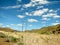 Electric power towers in the field