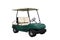 Electric powered golf buggy also used to transport guests at a hotel or resort. Isolated 3d illustration
