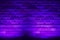 Electric Purple Neon Brick Wall