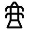 Electric Pylon Bold Line Icon which can easily modify or edit and color as well