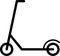 Electric scooter icon, electrical bike flat style eco friendly transport, vector illustration