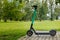 Electric scooter - modern eco friendly public and private everyday transport