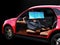 Electric self-driving SUV car interior design