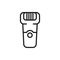 Electric shaver line icon. Hair removal method. Razor shaving.