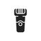 Electric shaver silhouette icon. Hair removal method. Razor shaving.