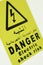 Electric shock risk, danger sign board label in black letter in arabic letter also with yellow background