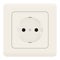 Electric socket. White european standard socket