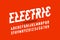 Electric style font