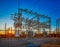 Electric Substation at Sunset