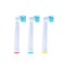 Electric Toothbrush replacement heads with color rings