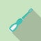 Electric toothbrush teeth icon, flat style