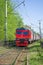 Electric train ET2M-036 in corporate painting of Russian Railways