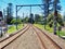 Electric Train Tracks, NSW Country Town, Australia