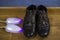 Electric ultraviolet Shoe dryer. Shoe care.