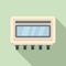 Electric utilities icon, flat style