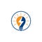 Electric Vector lightning icon logo and symbols, energy and the current symbol,