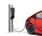 Electric vehicle charging station for public usage