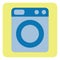 Electric washing machine, icon