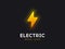 Electric wave vector logo design