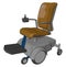 The electric wheelchair vector or color illustration