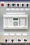 Electrical control panel with electronic device for relay protection in modern electrical substation