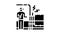 electrical fault finding glyph icon animation