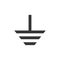 Electrical grounding symbol - vector