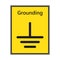 Electrical grounding symbol - vector