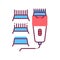 Electrical hair clipper color line icon. Professional device for salon and home use. Barbershop service. Pictogram for web page,