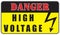 Electrical Hazard High Voltage Sign