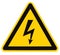 Electrical Hazard High Voltage Sign Isolated Macro