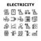 Electrical Installation Tool Icons Set Vector