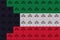 Electrical outlets in the colors of the flag of Kuwait