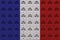 Electrical outlets in the colors of the French flag