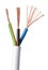 Electrical power cable IEC standard over white