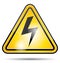 Electrical power danger icon.