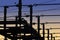 Electrical Power Grid in Silhouette