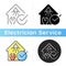 Electrical safety inspection icon