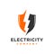 Electrical shield industrial logo