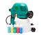 Electrical spray gun for coloration, for color pulverization