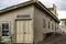 Electrical store of the federal prison of Alcatraz Island in the middle of the bay of San Francisco, California, USA.