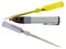 Electrical tester screwdrivers on white