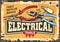 Electrical tools and supplies retro sign