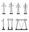 Electrical transmission tower types