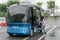 Electrically powered autopilot driving bus in Chongqing, China