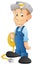 Electrician - Cartoon Character - Vector Illustration