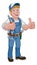 Electrician Cartoon Handyman Plumber Mechanic